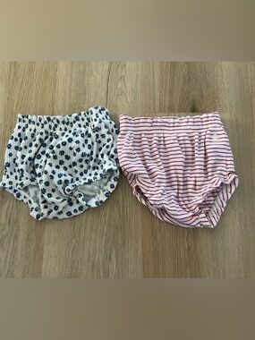 GAP Kids Ribbed Shorts - Navy Floral & Red Stripe